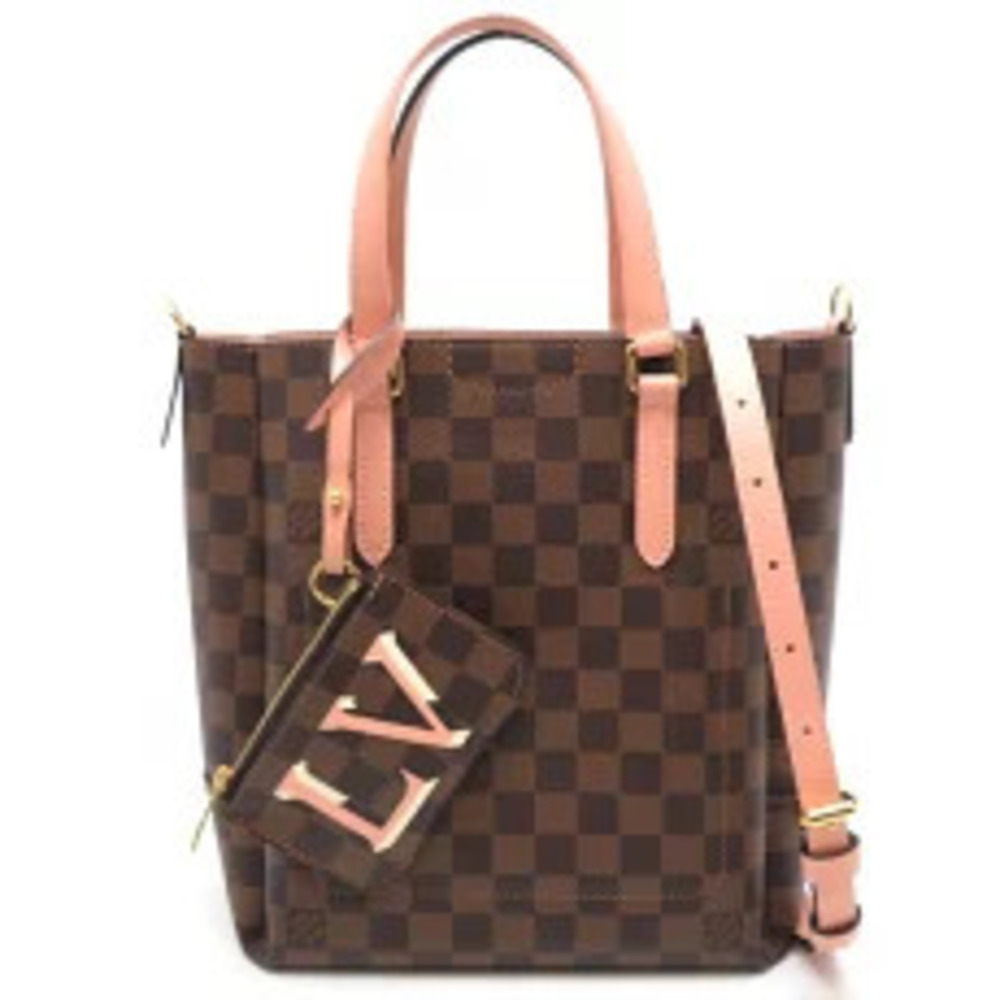 Louis Vuitton Belmont NV Clutch handbag Damier Venus Ebene